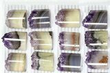 Lot: Amethyst Half Cylinder (For Pendants) - Pieces #83435-2